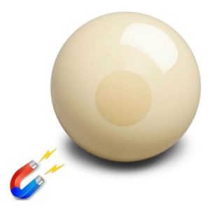 SPARE BALL - ARAMITH - MAGNETIC CUE BALL - 2" & 2 1/14"