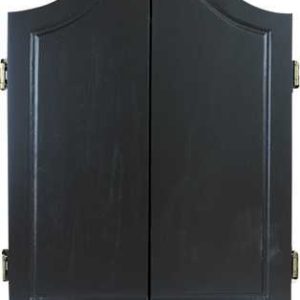 DARTBOARD CABINET -  SOLID WOOD - BLACK ASH