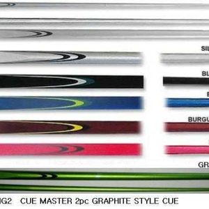 2 PIECE GRAPHITE STYLE CUE 57" 9mm TIP