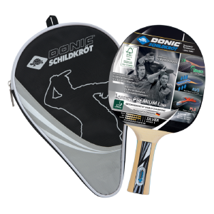 TABLE TENNIS BAT & COVER - DONIC SCHILDKROT - LEGENDS SILVER