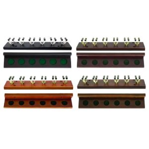 CUE RACK - WOODEN - 2 PIECE - 6 CLIP