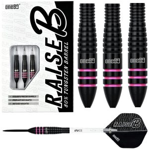 ONE80 RAISE B PINK  80% TUNGSTEN DARTS – 21, 23GM
