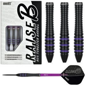 ONE80 RAISE B PURPLE  80% TUNGSTEN DARTS – 21, 23GM