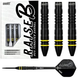 ONE80 RAISE B YELLOW  80% TUNGSTEN DARTS – 21, 23GM
