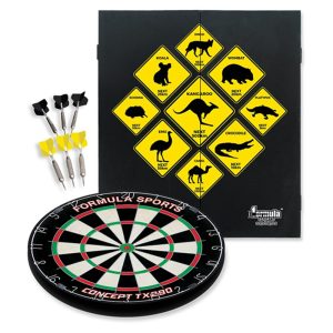 DARTBOARD & CABINET SET - FORMULA OUTBACK