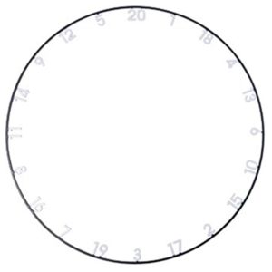 DARTBOARD NUMBER RING - TEX TITAN