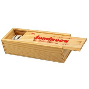 DOMINOES - DOUBLE 6 - WOODEN BOX