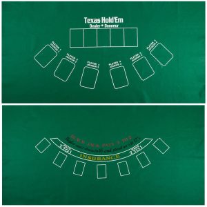 BLACKJACK AND POKER MAT - 72"